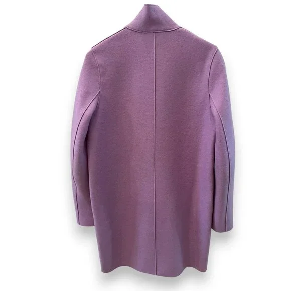 Harris Wharf London Pressed Wool Cocoon Coat, IT40 (US4), Lilac, NWT - Picture 5 of 6